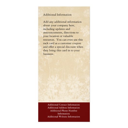 Publicitaire Carte faite sur commande de support, papillon (Dos)