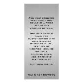 Publicitaire Carte métallique de support de conception (Dos)