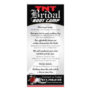 Publicitaire Carte nuptiale de support de TNT Boot Camp