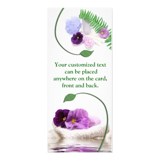 Publicitaire Carte pourpre de support de spa (Devant)