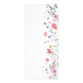 Publicitaire Carte rack à tarif fleur sauvage frais (Dos)