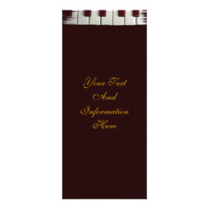 Publicitaire Carte rack à touches de piano