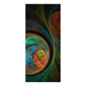 Publicitaire Carte Rack Art Abstrait Bleu de renaissance (Dos)