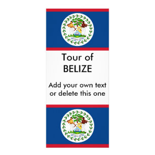 Publicitaire Carte Rack avec Drapeau Belize