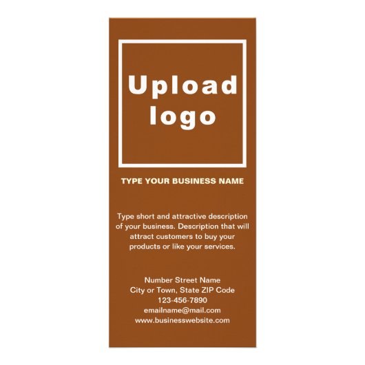 Publicitaire Carte rack Brown pour entreprise (Devant)