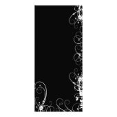 Publicitaire carte rack chic noir et blanc Services (Dos)