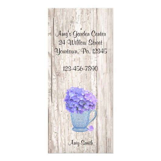 Publicitaire Carte Rack Country Hydrangea (Devant)
