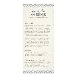 Publicitaire Carte rack Cute Chevron Stripes