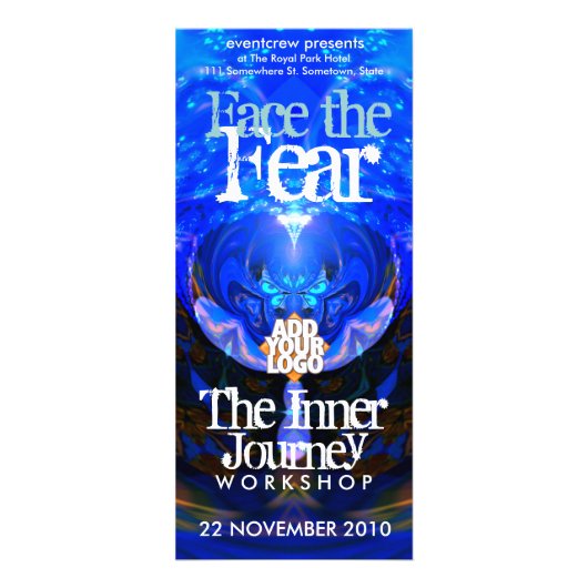 Publicitaire Carte rack d'atelier ou d'événement (Devant)