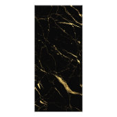 Publicitaire Carte rack de concepteur de marbre noir et or (Dos)