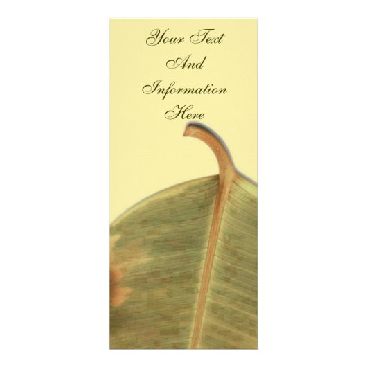 Publicitaire Carte rack de congé vert (Devant)