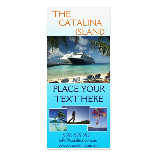 Publicitaire Carte rack de vacances (Devant)