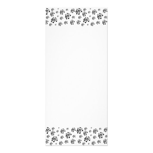 Publicitaire Carte rack des clés de musique (Devant)