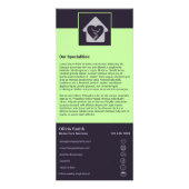 Publicitaire Carte rack des services de soins à domicile pour a (Dos)