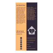 Publicitaire Carte rack des services de soins à domicile pour p (Dos)