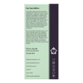 Publicitaire Carte rack des services de soins à domicile vieill (Dos)