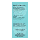 Publicitaire Carte rack d'impression divine (Dos)