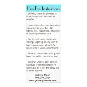 Publicitaire Carte rack dorée (Dos)