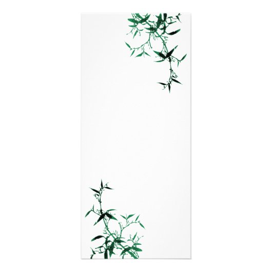 Publicitaire Carte rack en bambou vert (Devant)