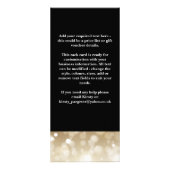 Publicitaire Carte rack Glitt Gold Design (Dos)