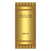 Publicitaire Carte rack Gold sur Gold (Dos)