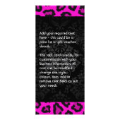 Publicitaire Carte rack Monogramme Damask Design (Dos)