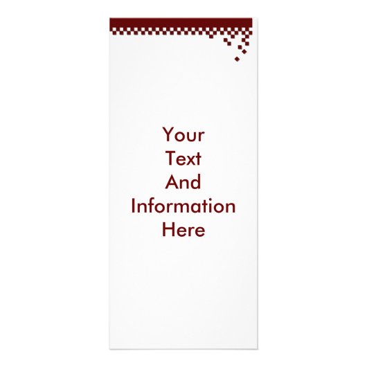 Publicitaire Carte rack professionnelle classique (Devant)