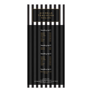 Publicitaire Carte Rack Salon III de Black and White Stripes
