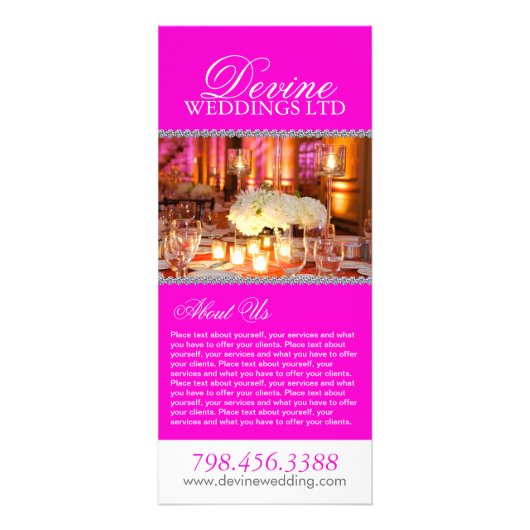 Publicitaire Carte rack Wedding planner entièrement personnalis (Devant)