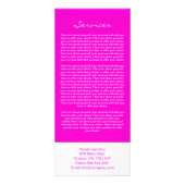 Publicitaire Carte rack Wedding planner entièrement personnalis (Dos)