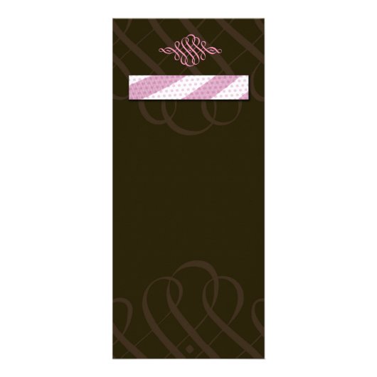 Publicitaire Carte succulente de support de rose et de chocolat (Devant)