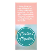 Publicitaire Circulaire Cupcake de carte classique personnalisa (Dos)