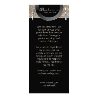 Publicitaire Couverts Carte en rack Beige
