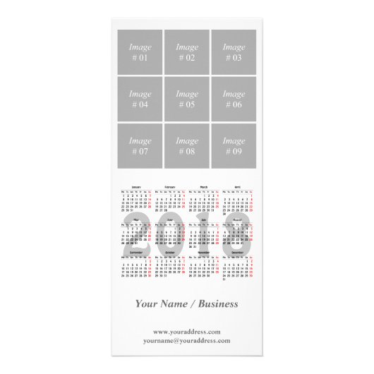 Publicitaire Créez votre propre carte de support de 2018 (Devant)