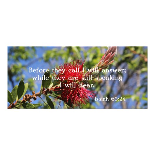 Publicitaire Dieu Vous Entend La Bible Verse Carte Rack (Devant)