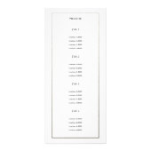 Publicitaire Frontière argent Faux sur blanc | Carte rack moder (Dos)