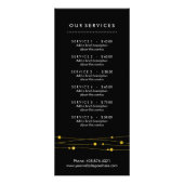 Publicitaire Gold Confetti Strands Tarifs Carte Rack (Dos)