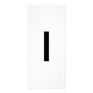 Publicitaire Lettre alphabétique i Carte d'éducation à l'appren