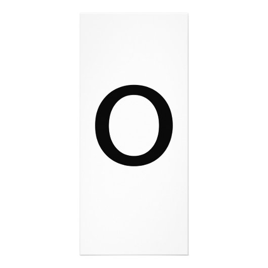 Publicitaire Lettre alphabétique O Carte de formation (Devant)