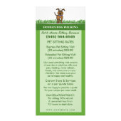 Publicitaire Marche de chien et carte se reposante de support (Dos)