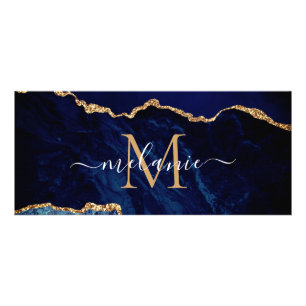 Publicitaire Marine Blue Gold Sparkly Votre carte de crédit de