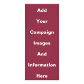 Publicitaire Modèle de carte de campagne électorale politique (Dos)