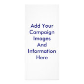 Publicitaire Modèle de carte de rack de campagne électorale (Dos)
