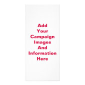 Publicitaire Modèle de carte de rack de campagne électorale pol (Dos)