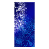 Publicitaire Modèle de la carte en rack de pin d'hiver bleu et (Dos)