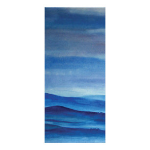 Publicitaire Paysage bleu 10,2 cm x carte en rack 22,9 cm