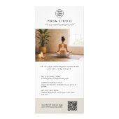 Publicitaire Professeur d'enseignant de yoga Carte de promotion (Devant)