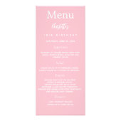 Publicitaire rose blanc photo amusement faits carte d'anniversa (Devant)