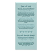 Publicitaire Saint-Joseph d'une carte de pèlerinage avec prière (Dos)