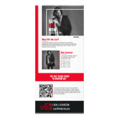 Publicitaire Vente de mode - Carte en rack rouge (Dos)